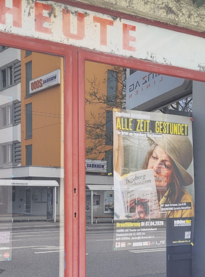 Aushang der Trib&uuml;ne
