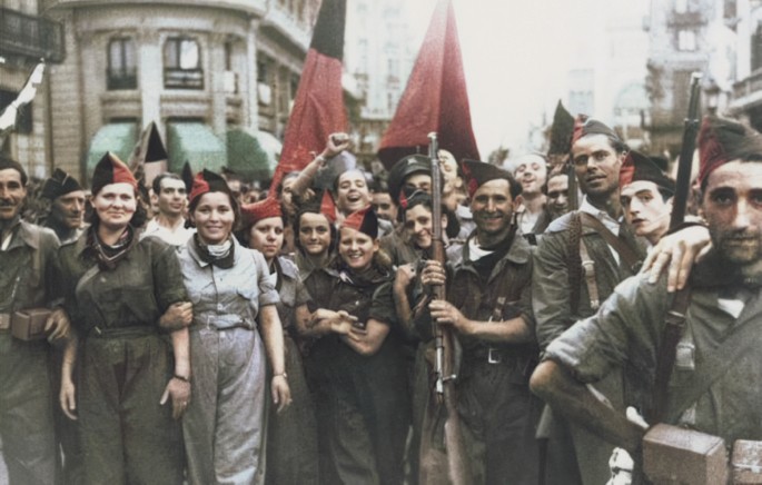 Revolution in Spanien.