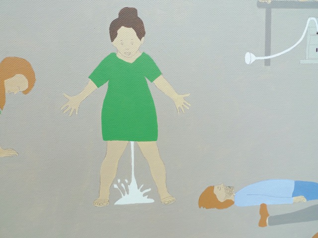 Wimmelbild Ein Szenario von vielen schönen Details zur Ankunft – Terri Frühling. Bild: Baby Sucess Club