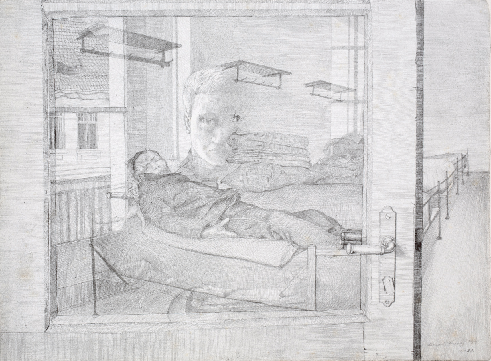 03_Klemens Brosch_Blick durch die Glastüre_1915_NORDICO Stadtmuseum Linz Klemens Brosch, Blick durch die Glastüre, 1913, NORDICO Stadtmuseum Linz, Foto Norbert Artner