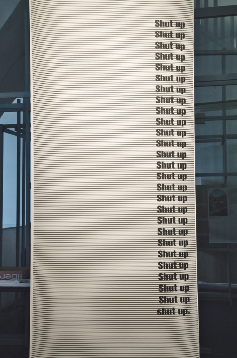 0_shut up manifesto Shut up Manifesto, Anna Maria Loffredo, 2021. Foto AML