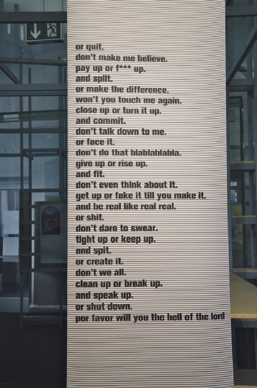 1_shut up manifesto Shut up Manifesto, Anna Maria Loffredo, 2021. Foto AML