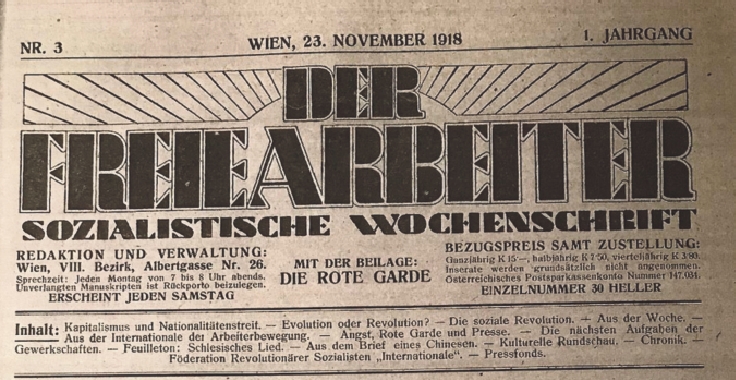 freie arbeiter titel Der Freie Arbeiter