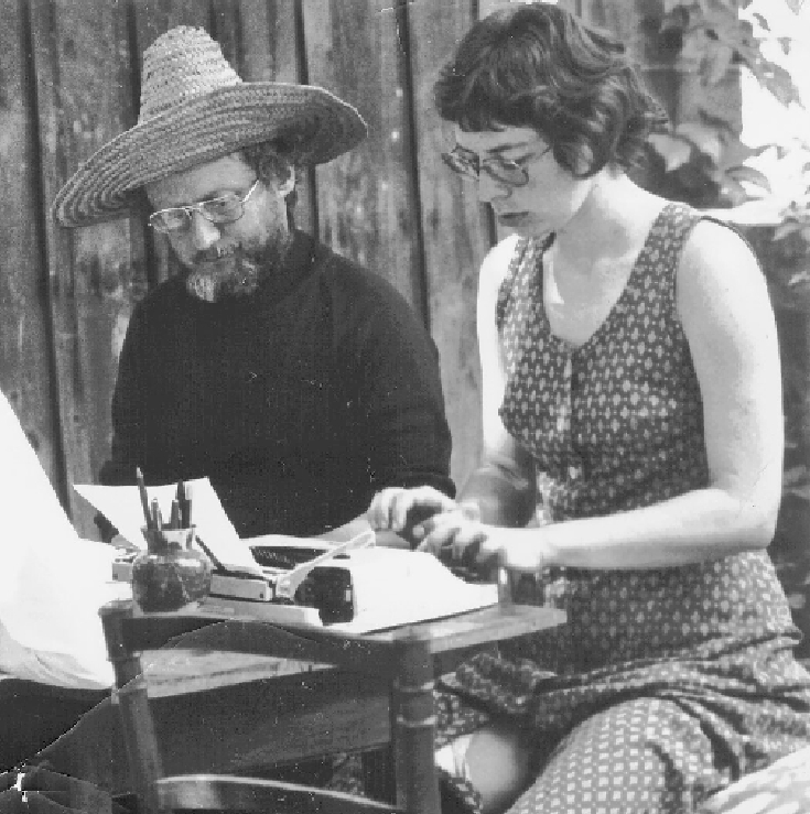 49_Pierre-Hanna-1976 Pierre und Hanna beim Übersetzen der „Situationistischen Internationale“ in Langoiran, 1976. Foto Nautilus