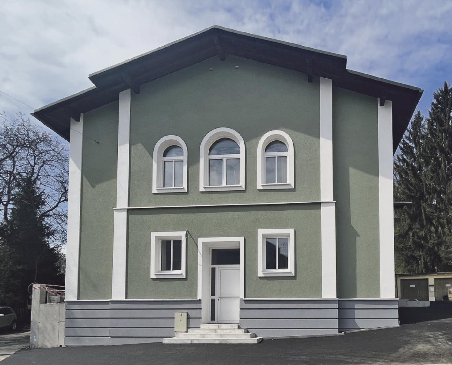 HAUPTFOTO_haus Die Fassade des Kulturvereins zur Schießhalle. Foto Isabella Auer