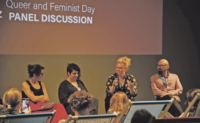 isff_c_Fotos_CLOSEfilm Impressionen vom Panel zum Queer and Feminist Day. Foto CLOSEfilm