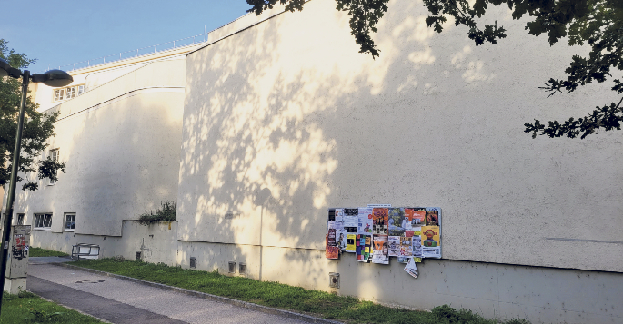 3_Parkbad_plakatierfl Hier die Fläche beim Parkbad. Foto Die Referentin